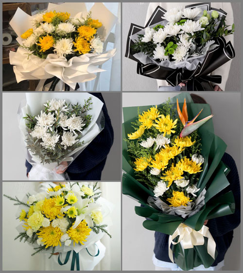 贵州贵阳清镇市站街镇木林村白事花束代送
